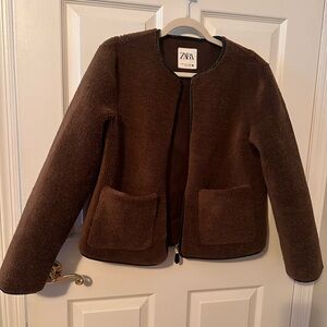 Zara Chocolate Brown Jacket
